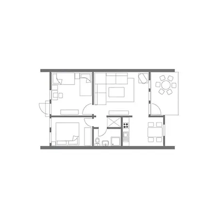 Ferienwohnpark Satteldachhaus Typ 9 Sd 69 *